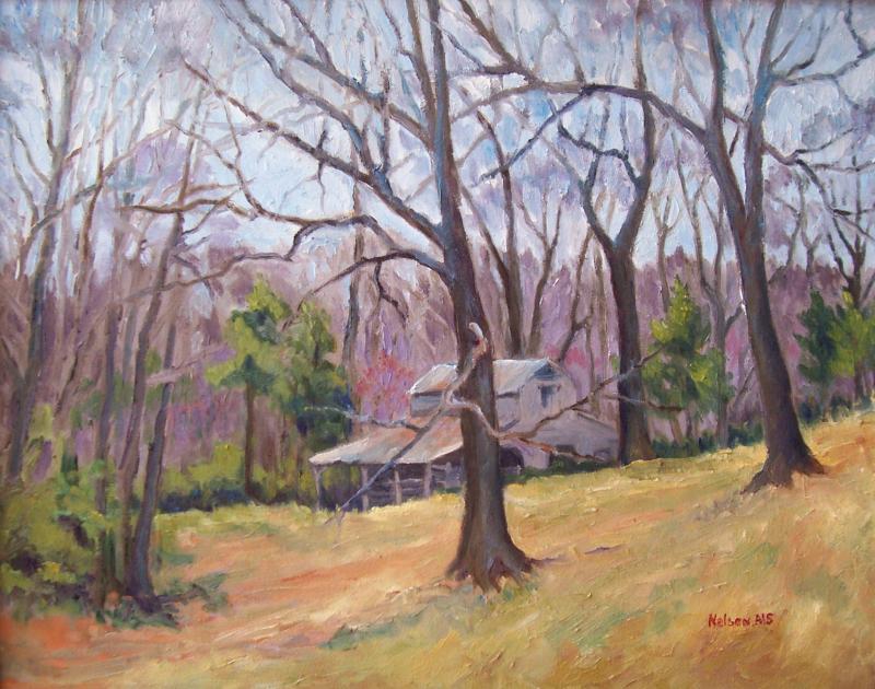 Winter Oaks by Sharon Nelson