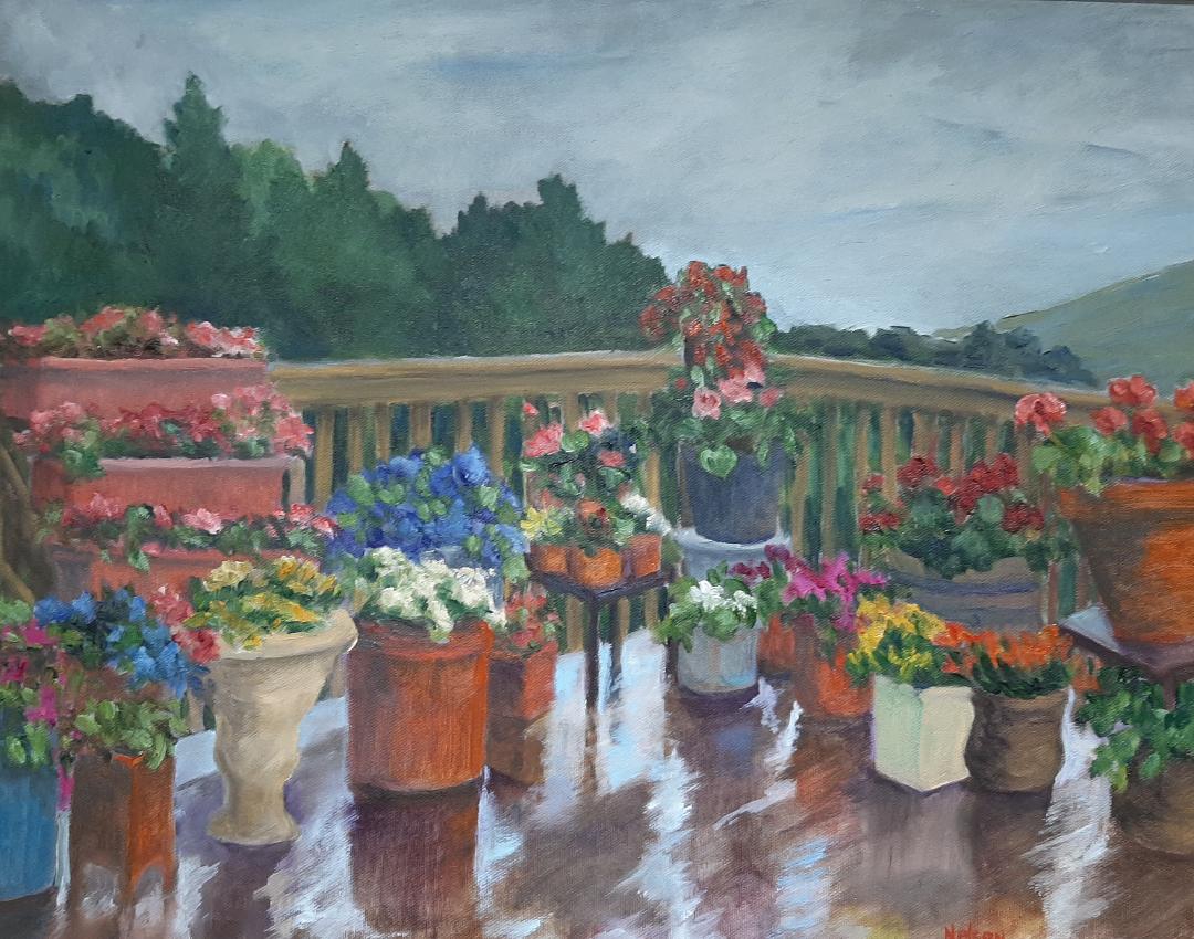 Watering Polly's Garden by Sharon Nelson